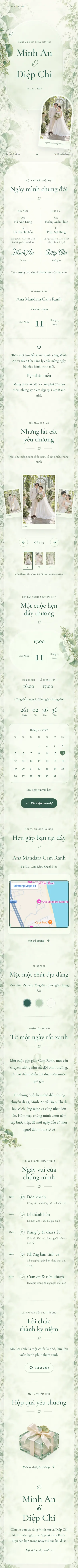 Thiết kế thiệp cưới Lá Ngọc