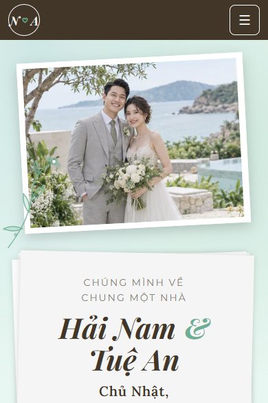 Mẫu thiệp Bạc hà trên điện thoại